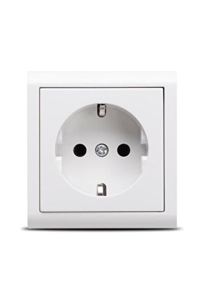Ovivo Electric Priză Schuko PT Albă