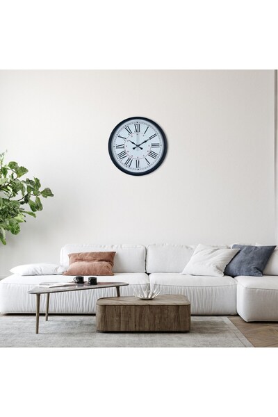 Lunaev Black 36 cm Roman Numeral Wall Clock