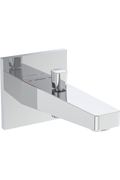 VitrA Artema Root Square A43131 Spout with Hand Shower Outlet, Chrome
