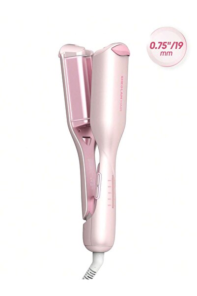 SHEGLAM Beach Babe Hair Waver – 19 mm UK Plug -Pembe