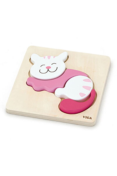 Viga Puzzle din lemn pentru pisica cea mică