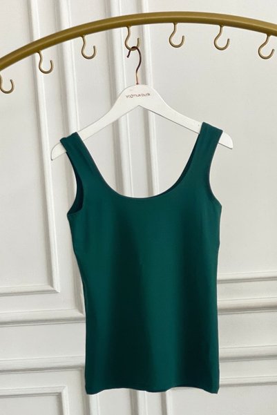 yb yağmur butik Front and Back U-Neck Cotton Undershirt