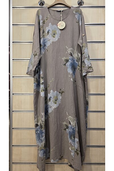 Park Moda Ιταλικό μακρύ φόρεμα K Λινό