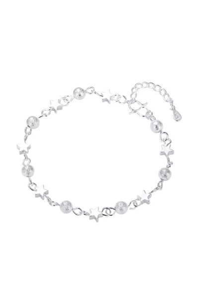 EFAYN.RO Women's bracelet, galaxy model, ball and star accessories, silver, a...