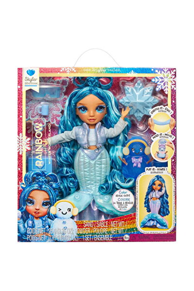 MGA Entertainment Rainbow High Winter Wonderland Doll - Bella (Blue), doll