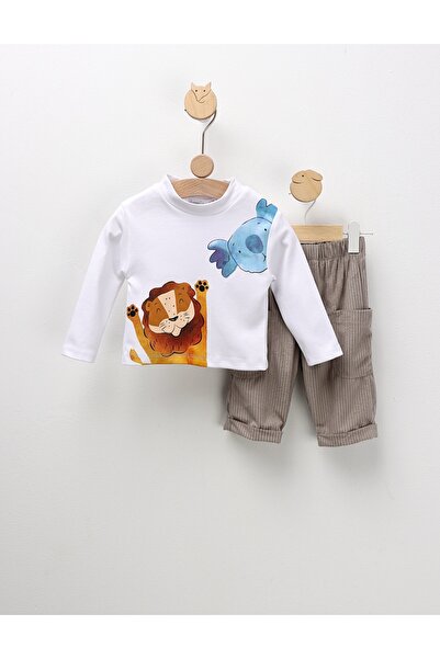 MiniKids Compleu Leutul si Koala, alb-gri