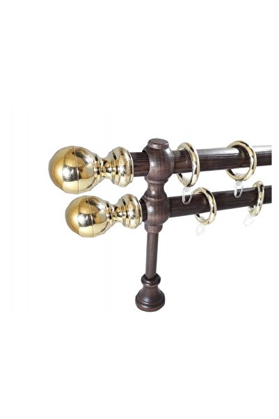 KLEIDECO galerie 28/28 mm SICILIA dubla, culoare - wenge / capete si inele: a...