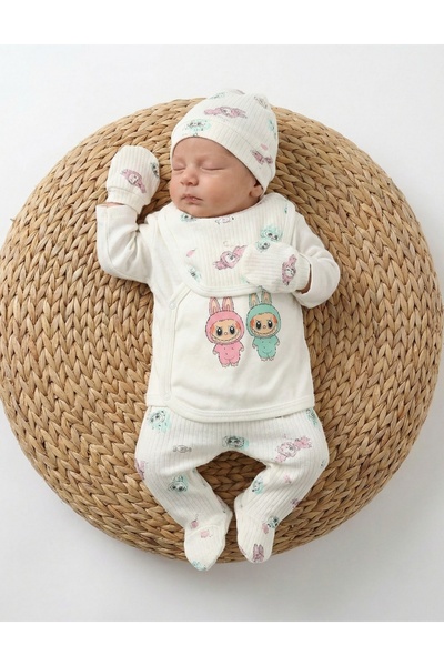 MiniKids Κοστούμι 5 τεμαχίων, LaBuBu, λευκό-ροζ