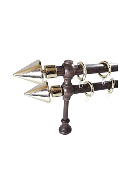 KLEIDECO galerie 28/28 mm SICILIA dubla, culoare - wenge / capete si inele: a...