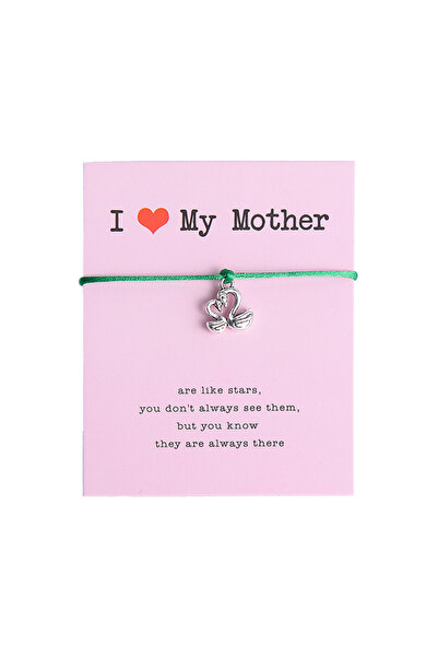 EFAYN.RO Mother's Day bracelet, silver swan pendant, adjustable, made of stri...