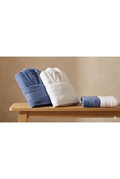 Özdilek Colored(Dms) Navy Blue-Cream Family Set