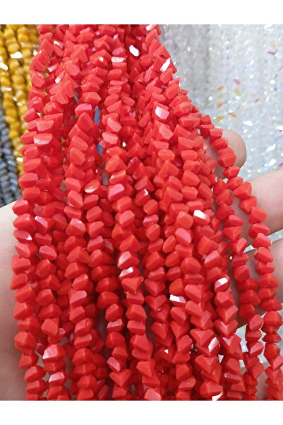 Ralp Moda 6 мм кристална пирамида чешка кристална мъниста 3 низки ФЛАГ ЧЕРВЕН