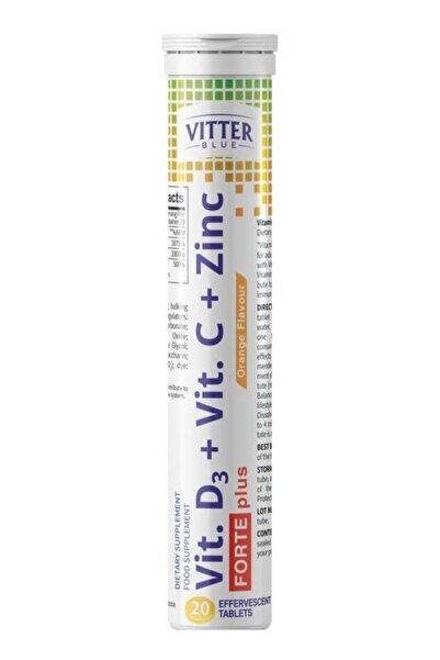 VITTER BLUE Vitamin D + Vitamin C + Zinc Forte Plus