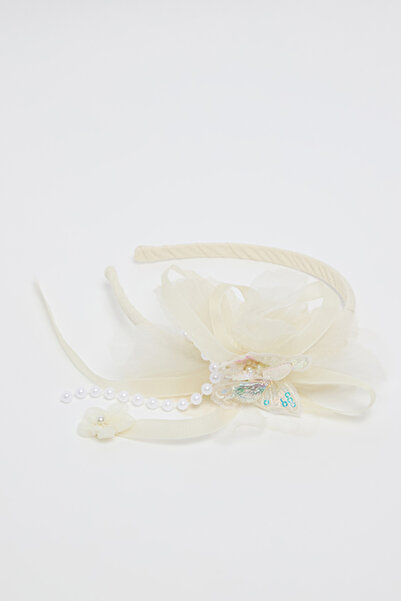 R&B Girl's Ivory Flower Headband