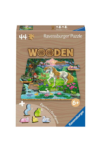 RAVENSBURGER Wooden Puzzles Kids - Fairytale Unicorn 44 pieces