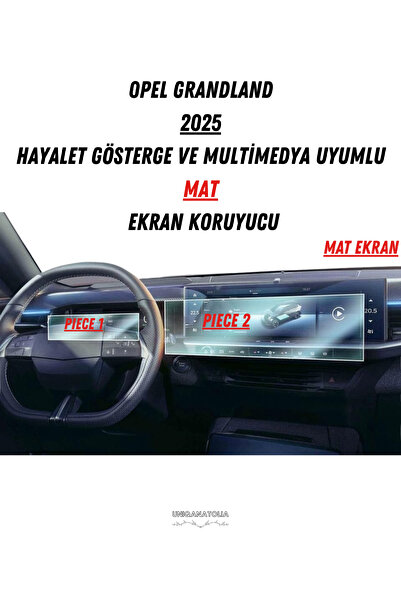 UniqAnatolia Opel Grandland 2025 Ghost Dashboard and Multimedia Compatible Ma...