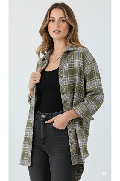 Paw Garage Γυναικείο πουκάμισο Christ Oduncu, Oversize με φαρδιά γραμμή