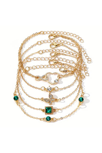 EFAYN.RO Women's bracelet, set of 5 pieces, fashion model, multiple elegant a...