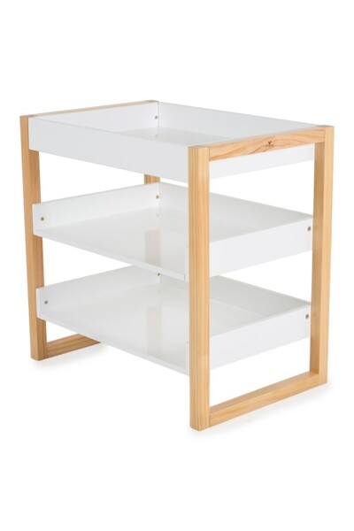 Cangaroo Timber Changing Table, Pine Wood, 2 Shelves, 50x70 cm