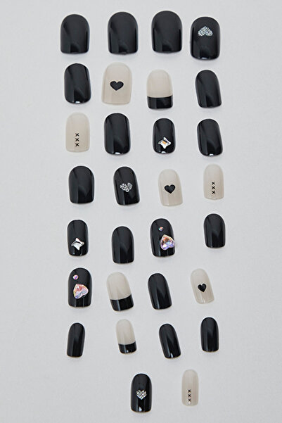 R&B Women's Black Wearable Manicure