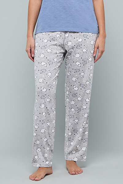R&B Printed Pyjama Bottoms with Drawstring Waist