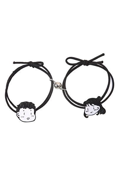 EFAYN.RO Set of magnetic bracelets, string type, funny boy and girl model, un...