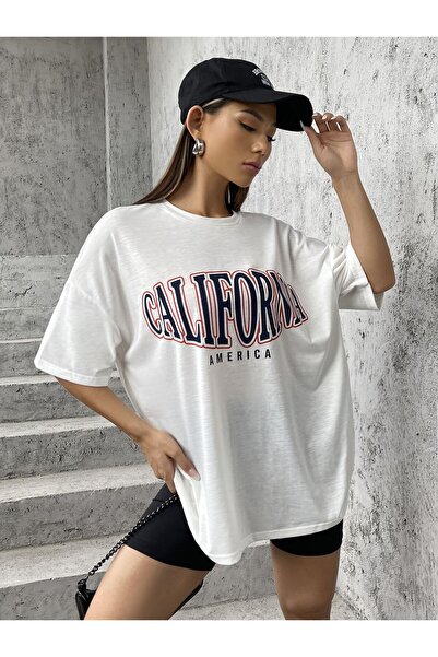 EFFRENATU Women's Text Printed T-Shirt – Round Neck, Short Sleeve, Casual