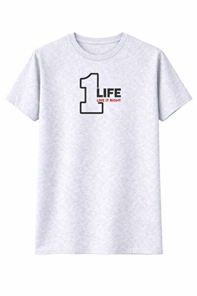 CLAYES 1 LIFE Design Štampano Oversize kroj Unisex majica 100% pamuk Unisex u...