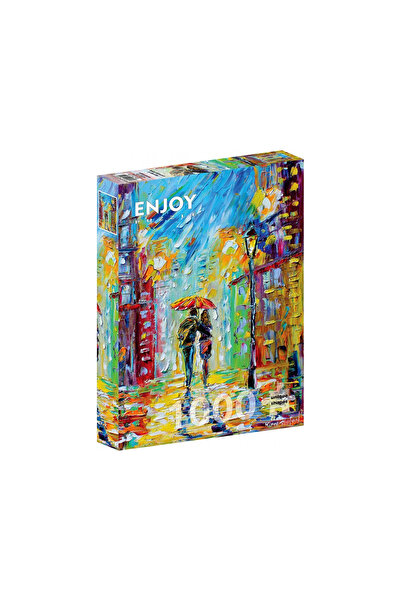 Enjoy Puzzle Παζλ 1000 κομμάτια Απολαύστε – Βροχερό Ρομάντζο στην Πόλη