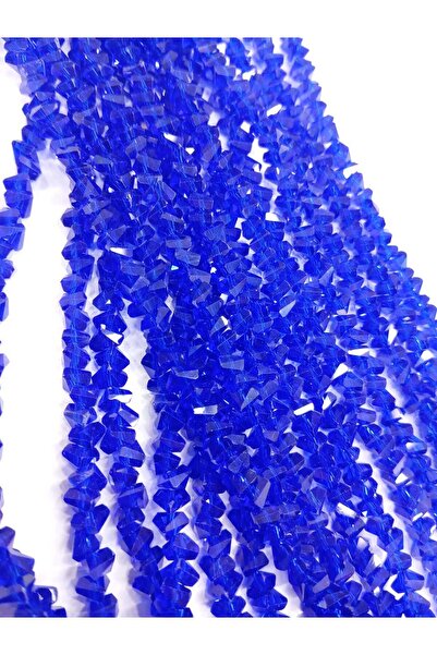 Ralp Moda 6 мм кристална пирамида чешка кристална мъниста 3 низки SAX BLUE