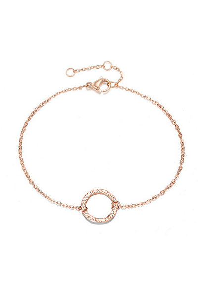EFAYN.RO Adjustable bronze bracelet with round pendant, women, EFAYN