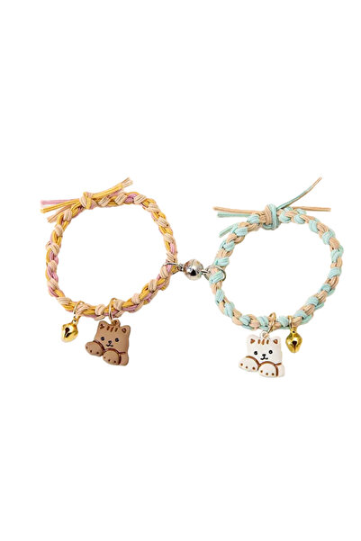 EFAYN.RO Set of bracelets with magnet, string type, braided pattern, playful ...