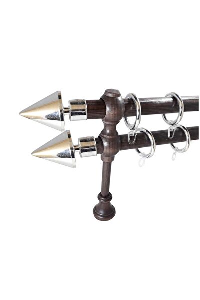 KLEIDECO galerie 28/28 mm SICILIA dubla, culoare - wenge / capete si inele: c...