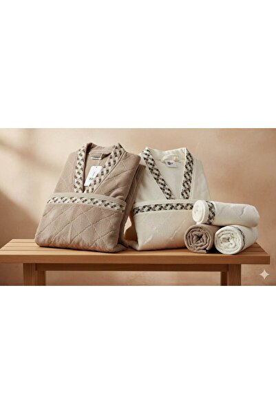 Özdilek Nev Snug Beige-Cream Family Set