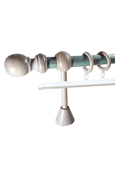 KLEIDECO galerie 28 mm LORRAINE cu Sina-U, teava: verde-auriu, capete si inel...