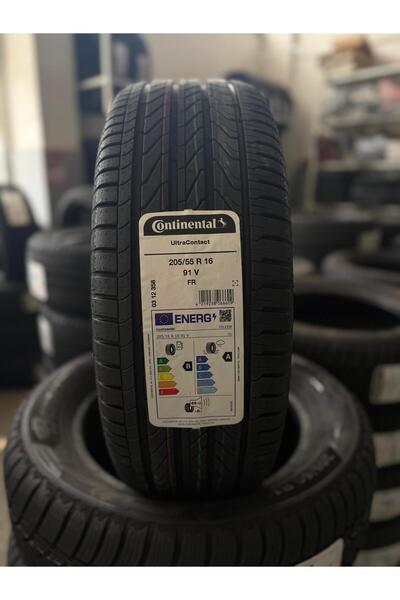 Continental 205/55R16 91V FR ULTRACONTACT YAZ LASTİĞİ- JANT KORUMALI- 2026 TA...