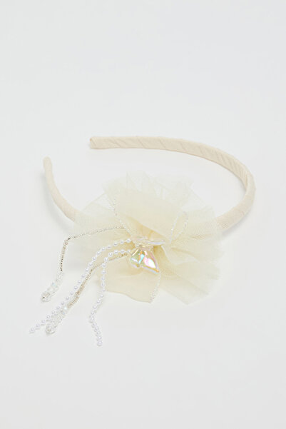 R&B Girl's Ivory Flower Headband
