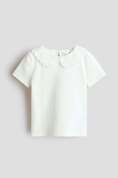 H&M Collared ribbed top