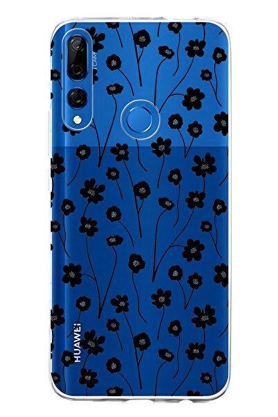 FLAMENKO حافظة هاتف شفافة متوافقة مع هاتف هواوي Y9 برايم 2019 باللون الأسود ب...