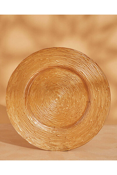 REDTAG Gold Charger Plate With Gold Rim