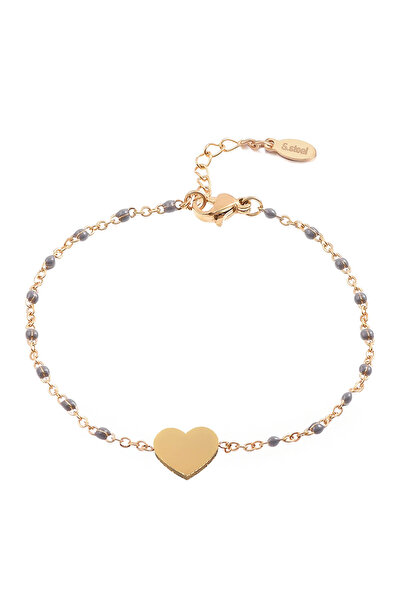 EFAYN.RO Women's bracelet, delicate heart pattern, my heart is yours theme, a...