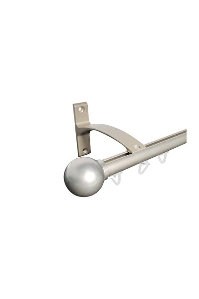 KLEIDECO galerie aluminiu 19 mm IBIZA cu canal simpla,crom-mat, 240 cm, capet...