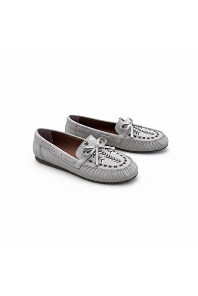 PATRON SHOES Nakışlı Süet Kadın Loafer