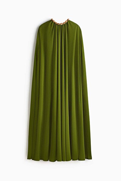H&M Bead-detail cape dress