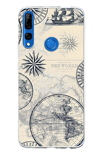 FLAMENKO حافظة هاتف شفافة متوافقة مع هاتف هواوي Y9 برايم 2019 تحتوي على خريطة...