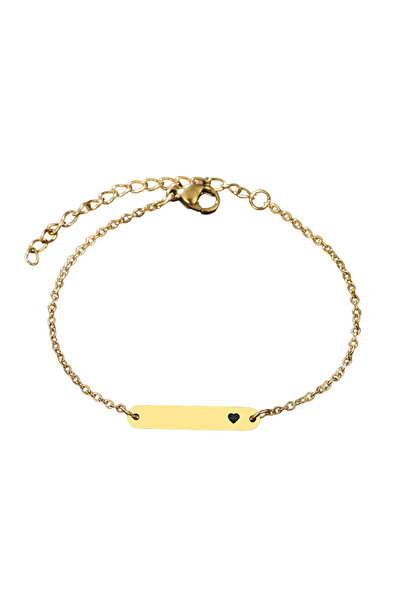 EFAYN.RO Women's bracelet, minimalist model, nice and heart pendant, adjustab...