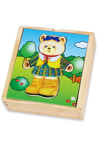 Viga Wooden dressing puzzle Teddy Bear