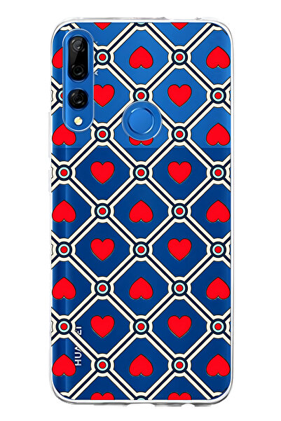 FLAMENKO حافظة هاتف شفافة متوافقة مع هاتف هواوي Y9 برايم 2019 باللون الأحمر ا...