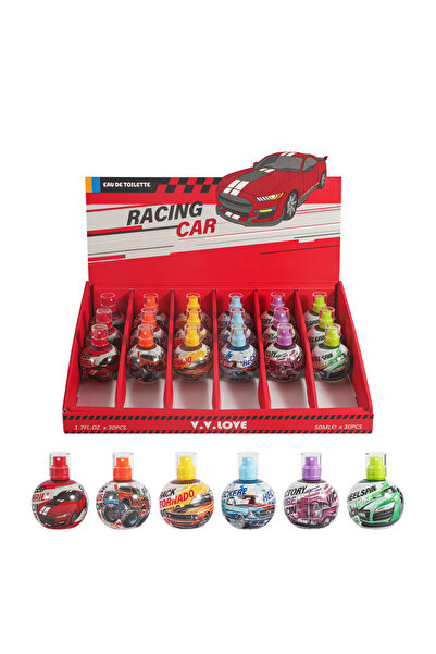 V.V LOVE بوكس عطور رايسينج كار للأطفال: طقم 30 حبة عطر ميني بتصميم سيارات سبا...