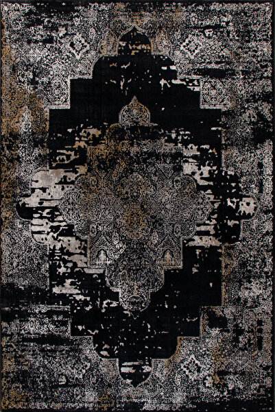 Vila Nova Home Modern Desenli Bambu Efektli Yumuşak Tuşeli Antrasit Vizon Sal...